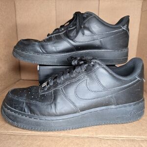 Nike Air Force 1 '07 Low Triple Black Sneakers-Mens 10-AF1-CW2288-001